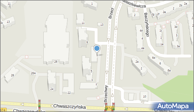 Gdynia, Brzechwy Jana, 7, mapa Gdyni