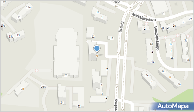 Gdynia, Brzechwy Jana, 9, mapa Gdyni