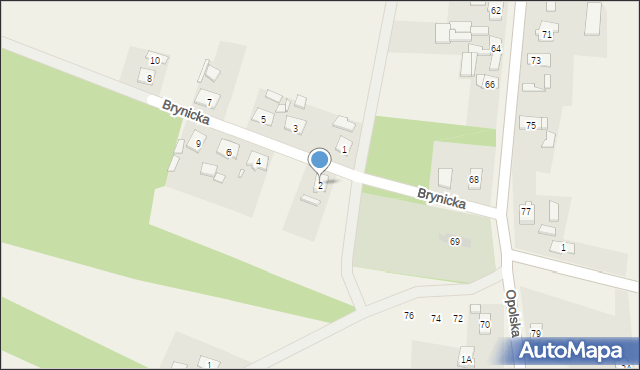 Gierałcice, Brynicka, 2, mapa Gierałcice
