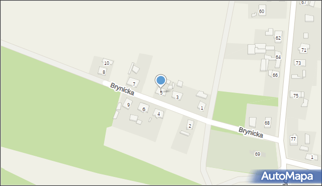Gierałcice, Brynicka, 5, mapa Gierałcice