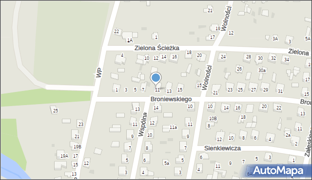 Glinojeck, Broniewskiego Władysława, 11, mapa Glinojeck