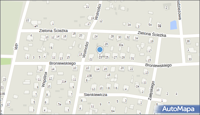 Glinojeck, Broniewskiego Władysława, 23, mapa Glinojeck