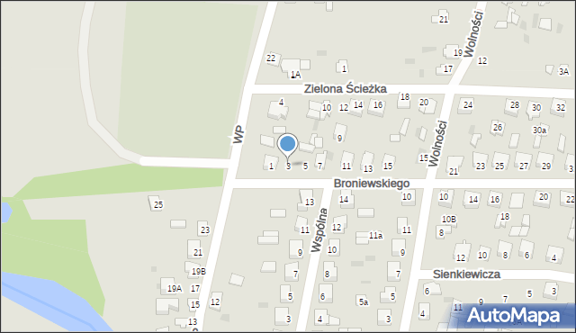 Glinojeck, Broniewskiego Władysława, 3, mapa Glinojeck
