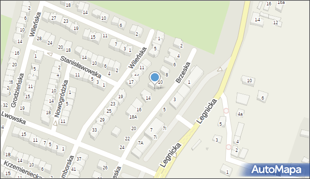 Głogów, Brzeska, 12, mapa Głogów