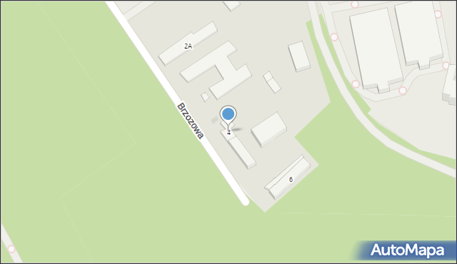 Głowno, Brzozowa, 4, mapa Głowno