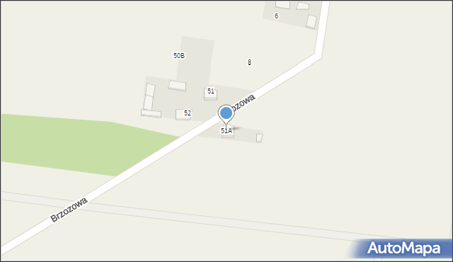 Gniła, Brzozowa, 9, mapa Gniła