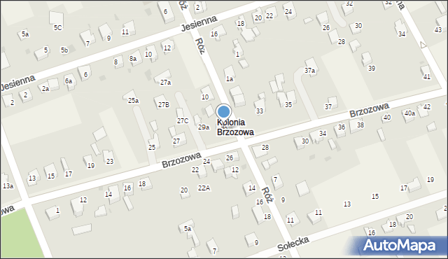 Goczałkowice-Zdrój, Brzozowa, 29, mapa Goczałkowice-Zdrój
