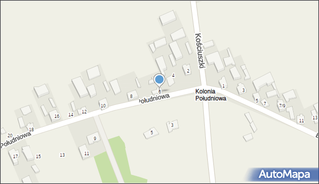 Godzianów, Brzozowa, 6, mapa Godzianów