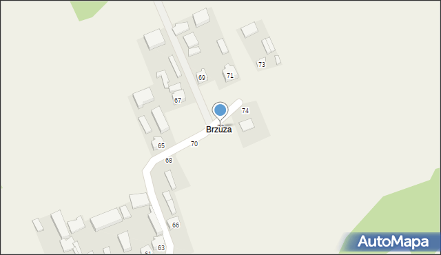Godzianów, Brzozowa, 72, mapa Godzianów