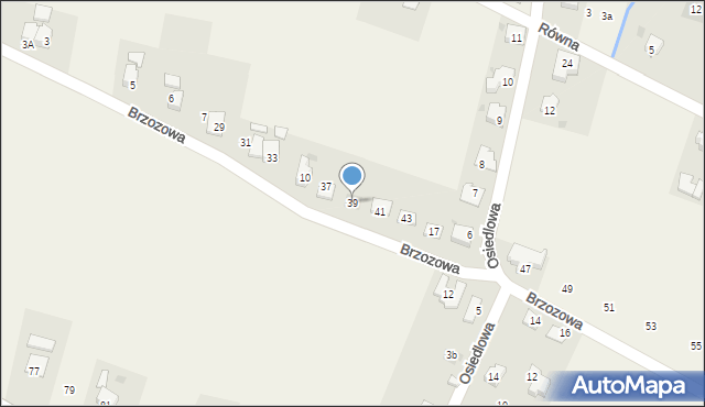 Goleszów, Brzozowa, 39, mapa Goleszów