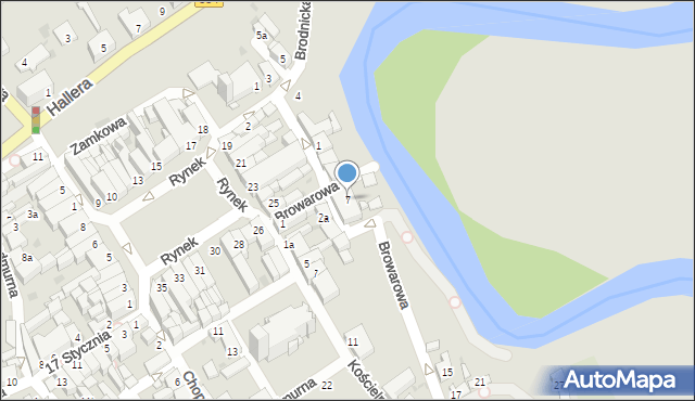 Golub-Dobrzyń, Browarowa, 7, mapa Golub-Dobrzyń