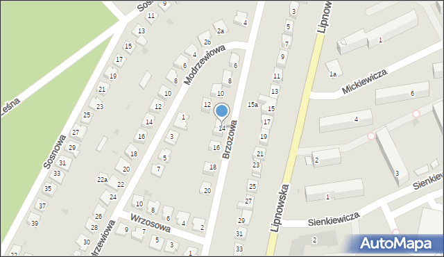 Golub-Dobrzyń, Brzozowa, 14, mapa Golub-Dobrzyń