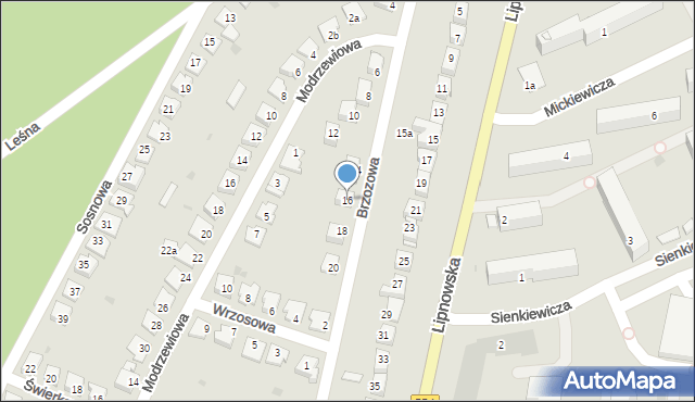 Golub-Dobrzyń, Brzozowa, 16, mapa Golub-Dobrzyń