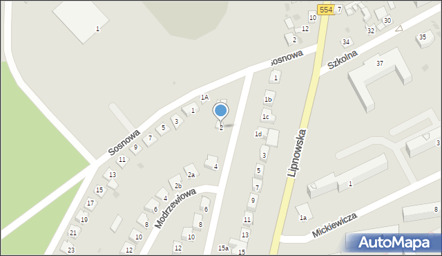 Golub-Dobrzyń, Brzozowa, 2, mapa Golub-Dobrzyń