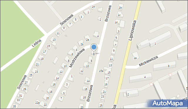 Golub-Dobrzyń, Brzozowa, 6, mapa Golub-Dobrzyń