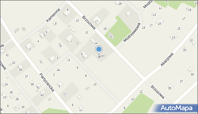Gołubie, Brzozowa, 16, mapa Gołubie