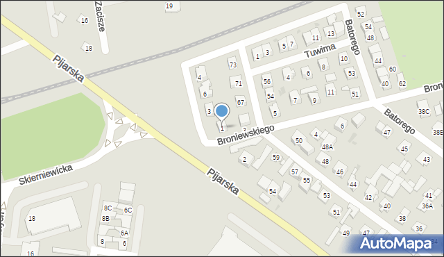 Góra Kalwaria, Broniewskiego Władysława, 1, mapa Góra Kalwaria