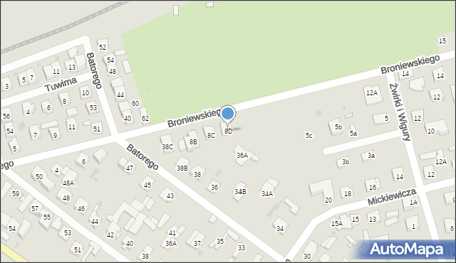 Góra Kalwaria, Broniewskiego Władysława, 8D, mapa Góra Kalwaria