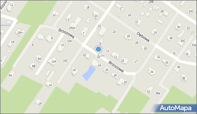 Góra Kalwaria, Brzozowa, 22, mapa Góra Kalwaria