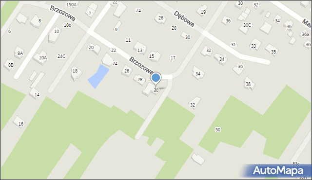 Góra Kalwaria, Brzozowa, 30, mapa Góra Kalwaria