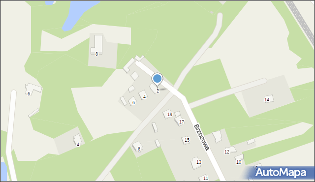 Górki, Brzozowa, 2, mapa Górki