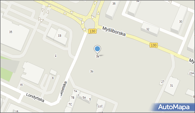 Gorzów Wielkopolski, Brukselska, 3a, mapa Gorzów Wielkopolski