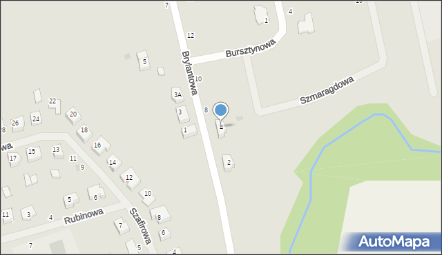 Gościno, Brylantowa, 4, mapa Gościno