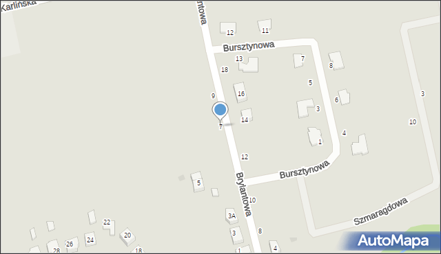 Gościno, Brylantowa, 7, mapa Gościno