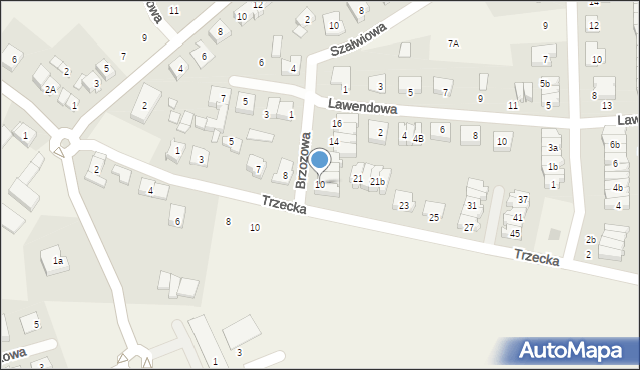 Gowarzewo, Brzozowa, 10, mapa Gowarzewo