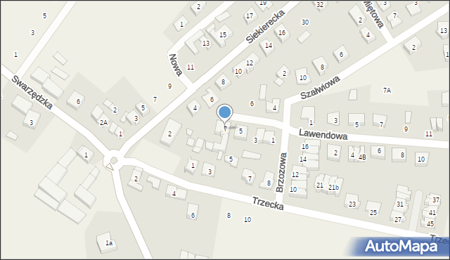Gowarzewo, Brzozowa, 7, mapa Gowarzewo