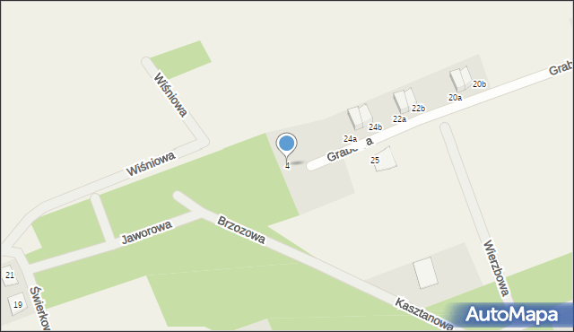 Gozdów, Brzozowa, 4, mapa Gozdów