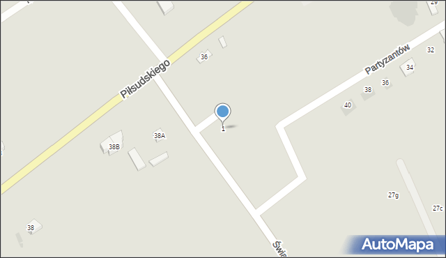 Grajewo, Braci Świackich, 1, mapa Grajewo