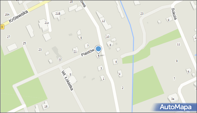 Grodzisk Mazowiecki, Brzozowa, 5, mapa Grodzisk Mazowiecki