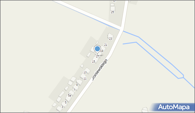 Gromiec, Broniewskiego Władysława, 17, mapa Gromiec