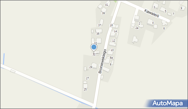 Gromiec, Broniewskiego Władysława, 31, mapa Gromiec