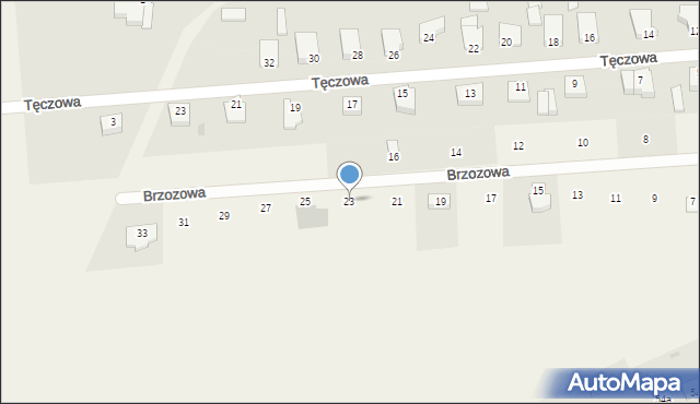 Grzybowo, Brzozowa, 23, mapa Grzybowo