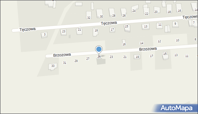 Grzybowo, Brzozowa, 25, mapa Grzybowo