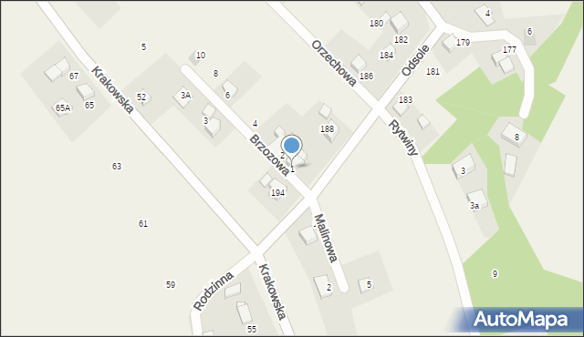 Hecznarowice, Brzozowa, 1, mapa Hecznarowice