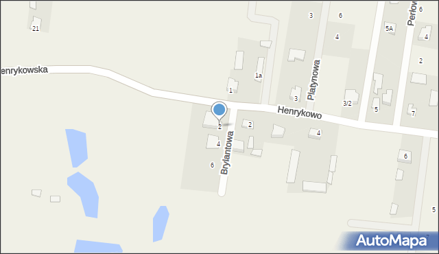Henrykowo, Brylantowa, 2, mapa Henrykowo