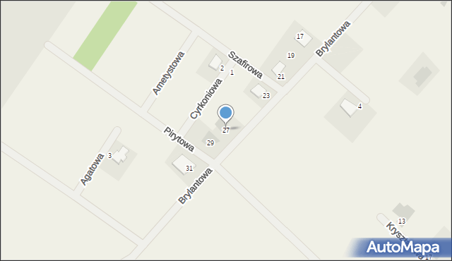 Henrykowo, Brylantowa, 27, mapa Henrykowo