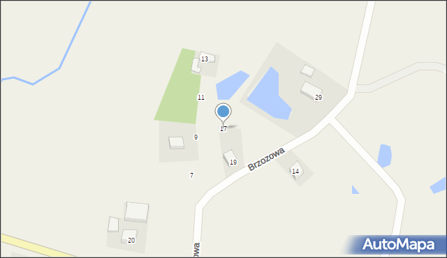 Hopy, Brzozowa, 17, mapa Hopy