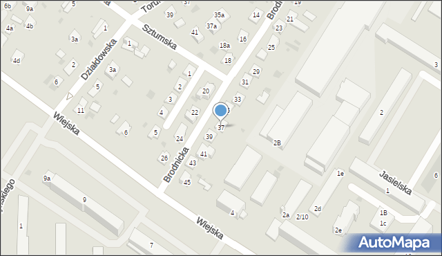 Iława, Brodnicka, 37, mapa Iława