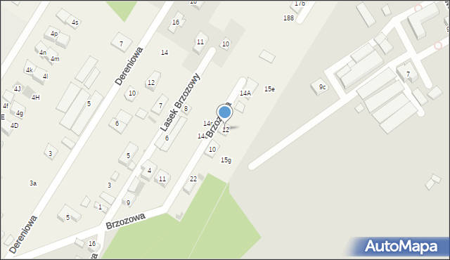 Jabłonna, Brzozowa, 12, mapa Jabłonna