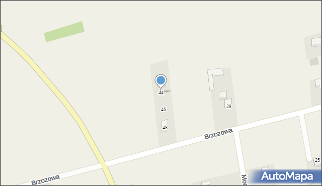 Jakubowice Konińskie, Brzozowa, 44, mapa Jakubowice Konińskie
