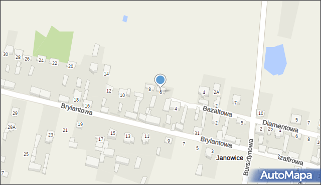 Janowice, Brylantowa, 6, mapa Janowice