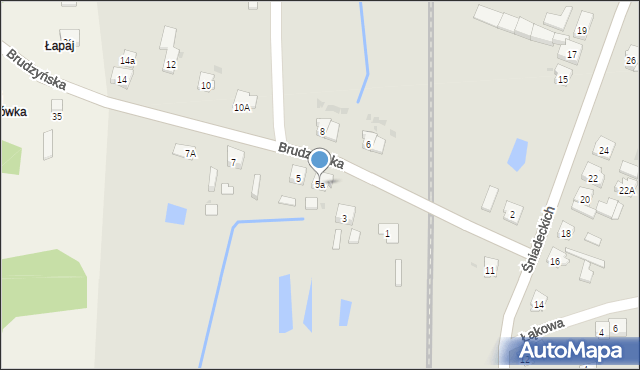 Janowiec Wielkopolski, Brudzyńska, 5a, mapa Janowiec Wielkopolski