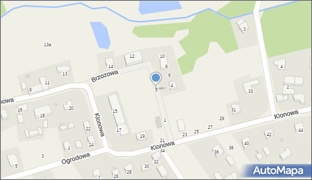 Januszkowice, Brzozowa, 3, mapa Januszkowice