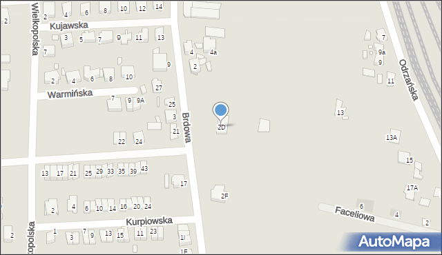 Jarocin, Brdowa, 2D, mapa Jarocin