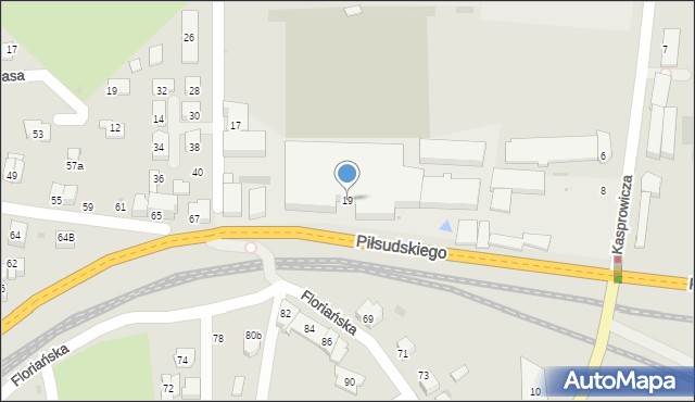 Jasło, Braci Śniadeckich Jana i Jędrzeja, 19, mapa Jasła