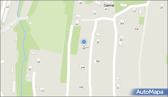 Jasło, Bryły, 44c, mapa Jasła